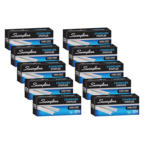 Smart Home Swingline Staples, Standard Staples for Desktop Staplers, 1/4" for Daily Use